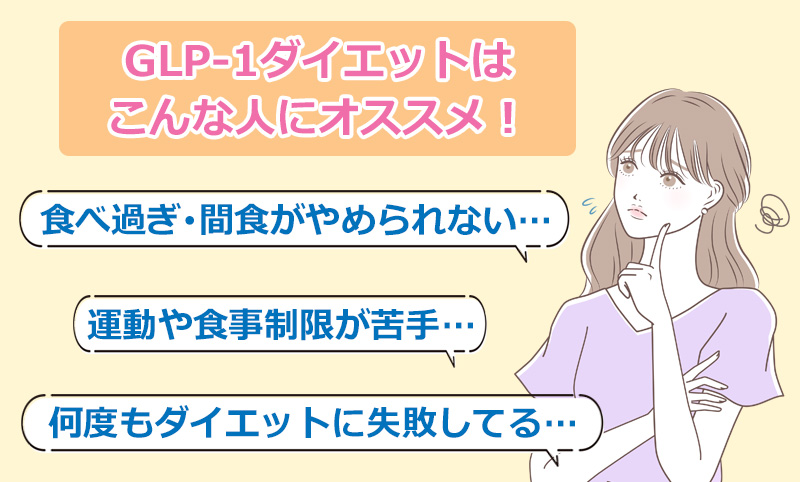 GLP-1ダイエットはこんな人におすすめのオリジナル図解