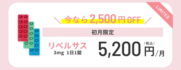 リベルサスの定期配送6ヶ月ごとの各プラン