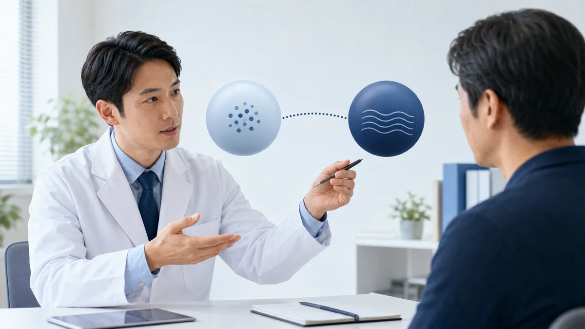 包茎と早漏が結び付けられやすい理由を解説するイメージ