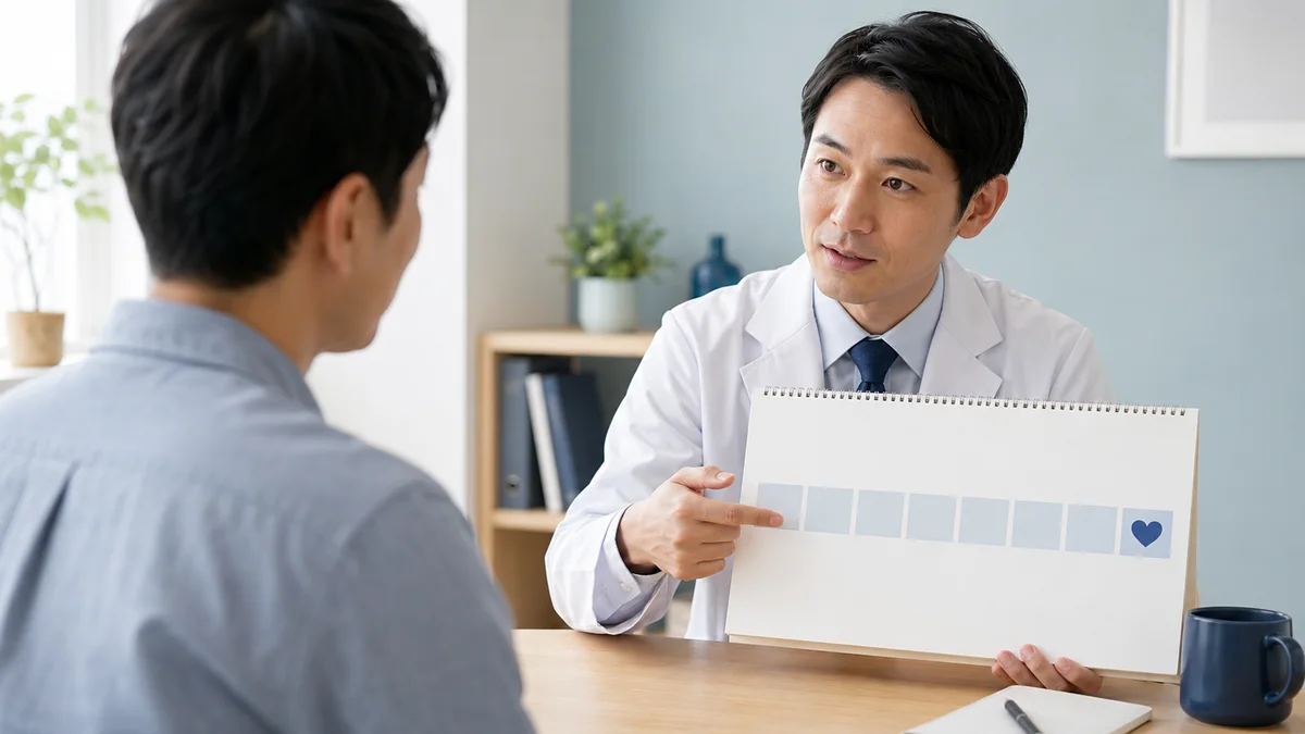 包茎手術後の性行為・自慰は少なくとも一定期間控えるを解説するイメージ