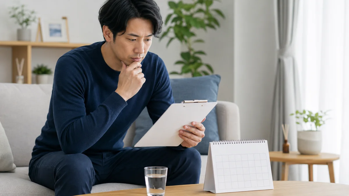 早漏が気になるときに確認したいことを解説するイメージ