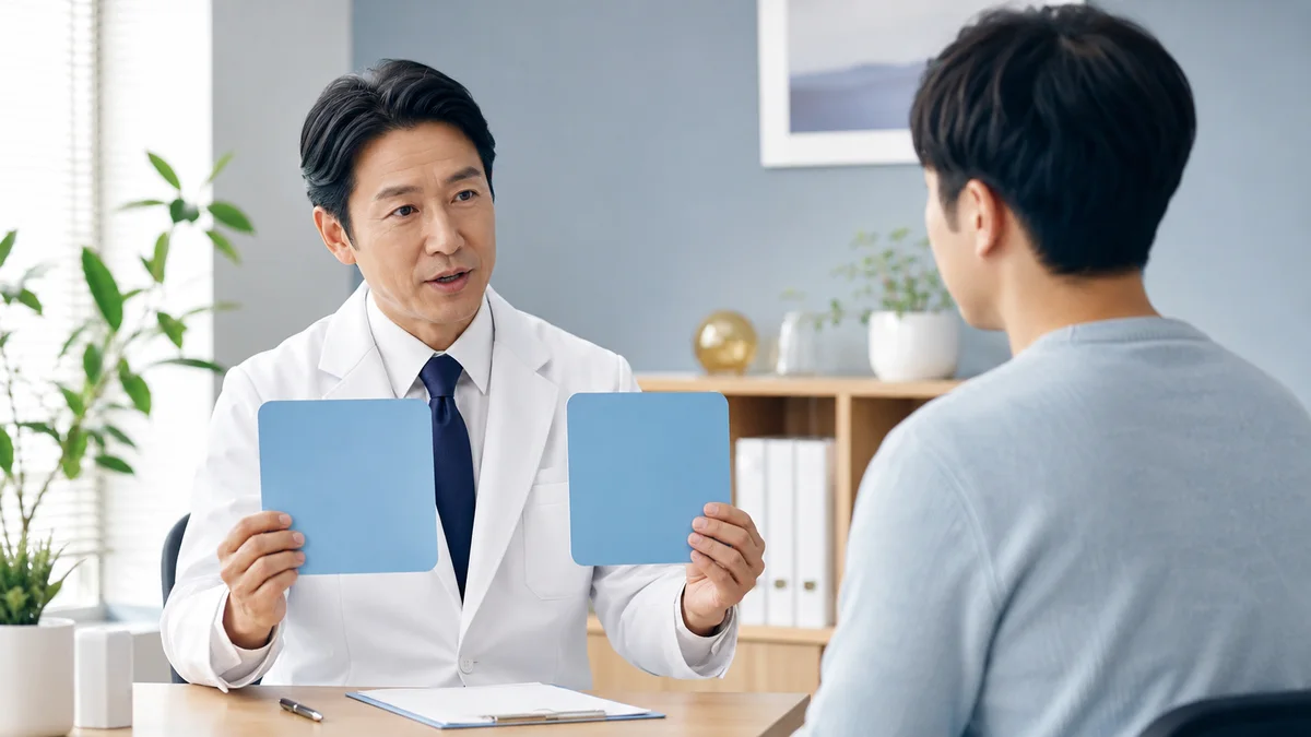 包茎と早漏を同時に相談するときの注意点を解説するイメージ