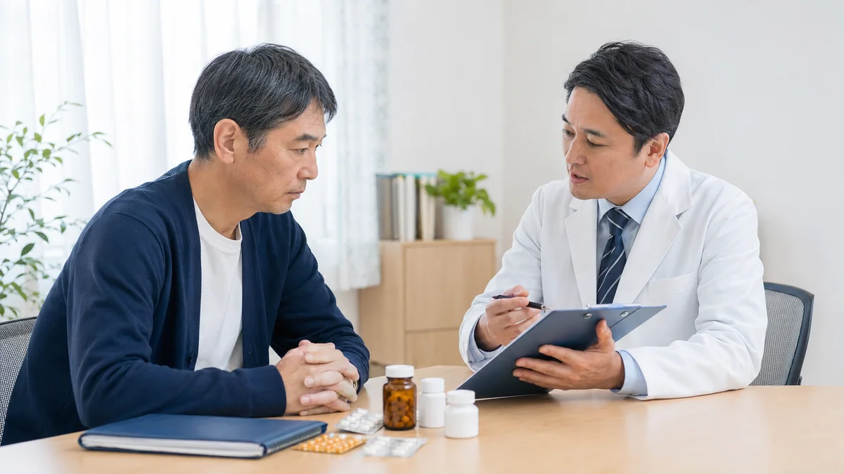 40代以降で包茎治療を受けるときのポイントを解説するイメージ