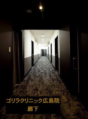 ゴリラクリニック広島院の廊下