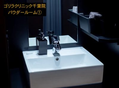 ゴリラクリニック千葉院のパウダールーム①