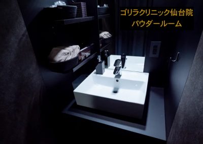 ゴリラクリニック仙台院のパウダールーム
