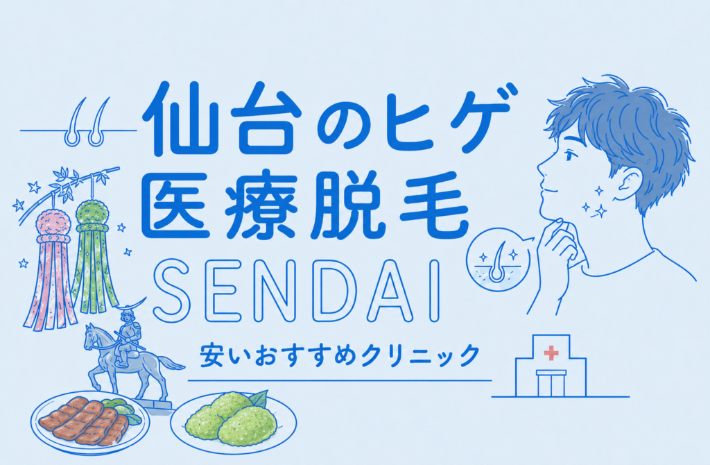 仙台のヒゲ脱毛が安い医療脱毛おすす