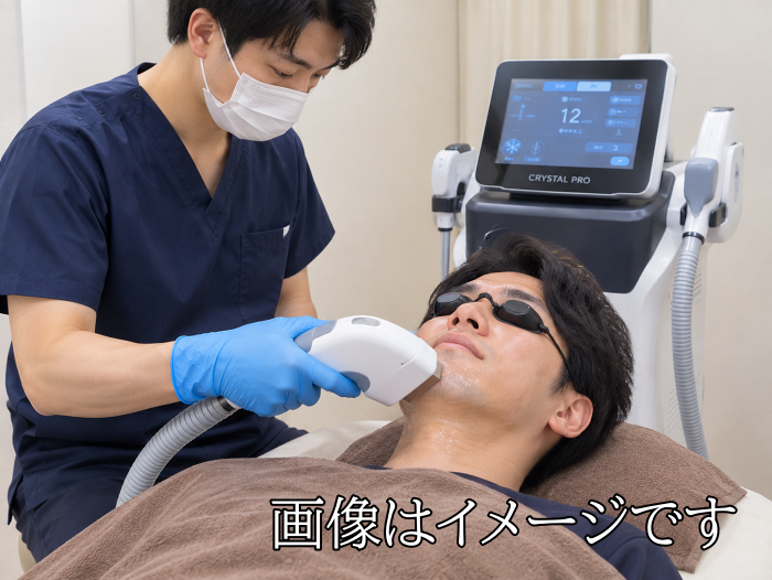 メンズエミナルのヒゲ脱毛のイメージ