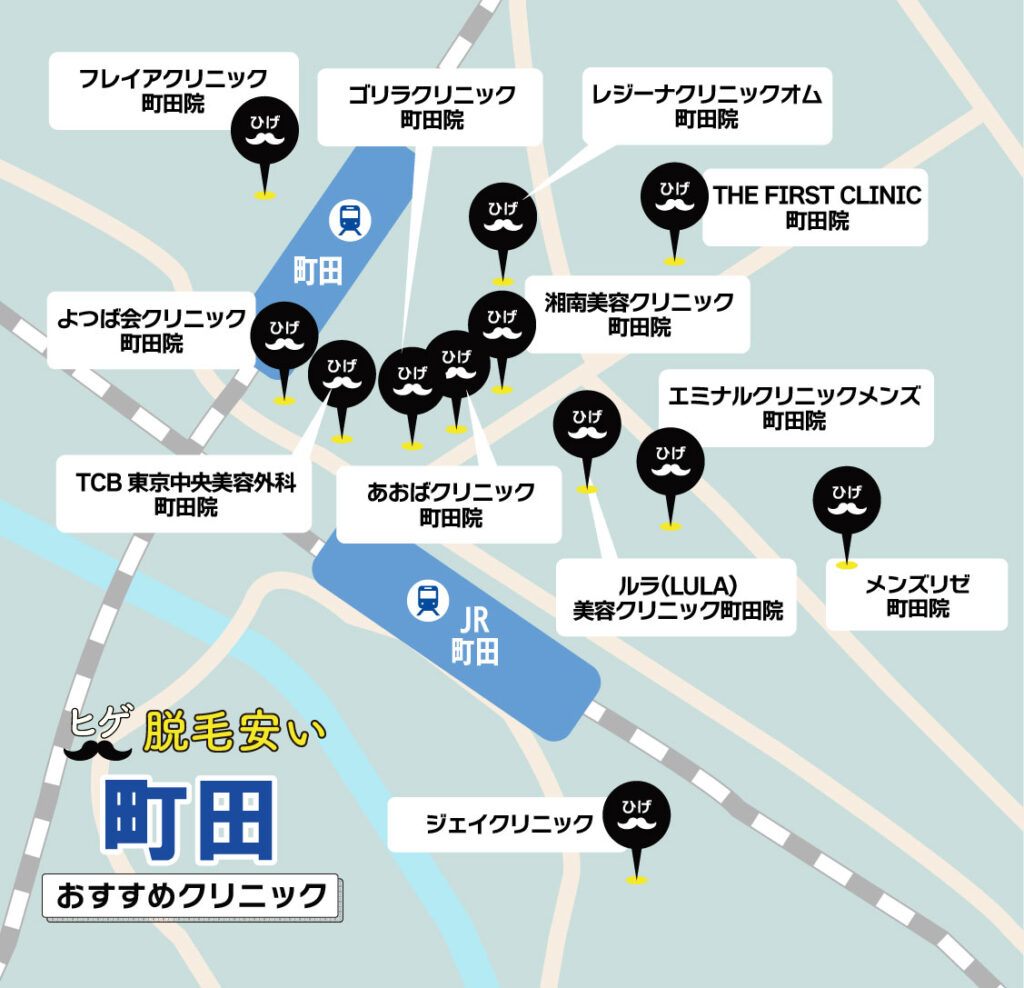 町田のヒゲ脱毛が安いおすすめクリニック