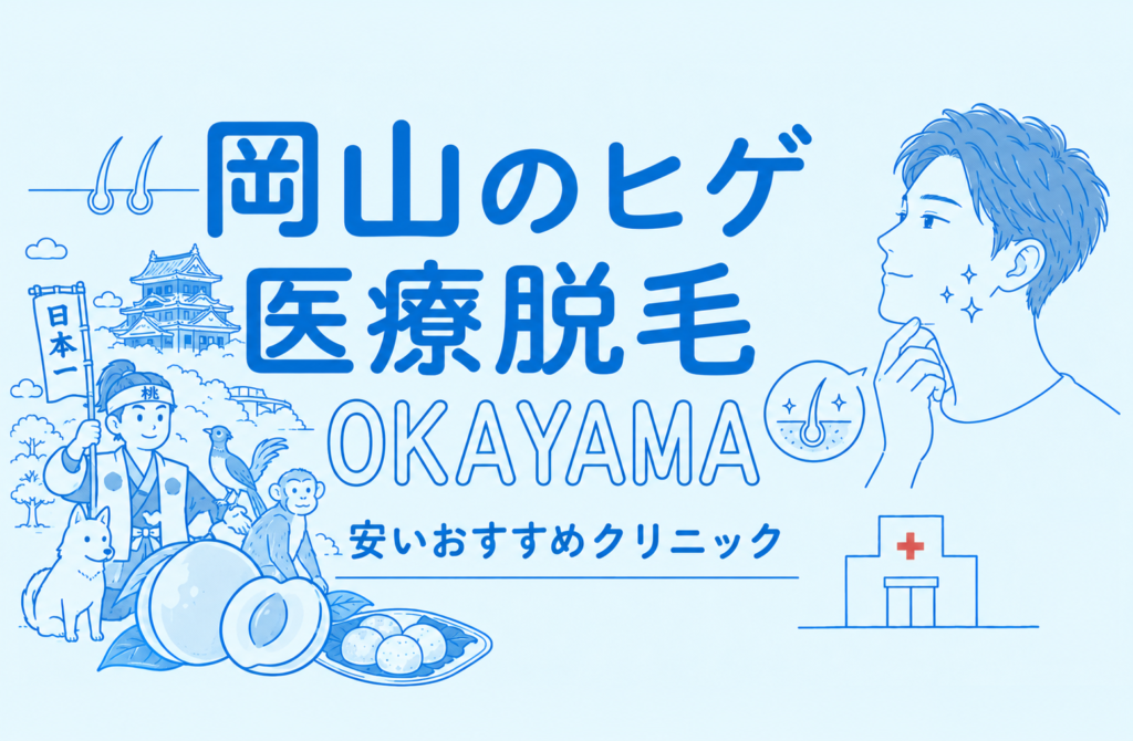 岡山のヒゲ脱毛が安い医療脱毛おすす