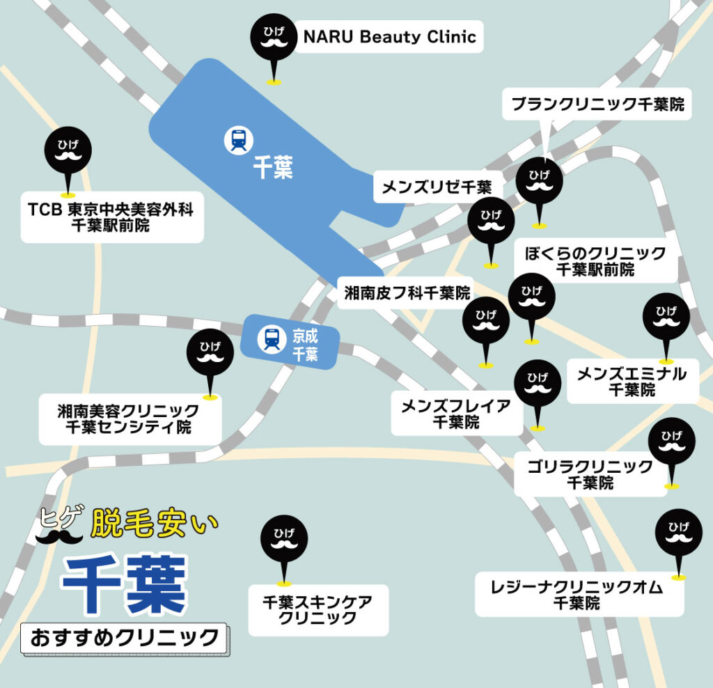 千葉のヒゲ脱毛が安いおすすめクリニック