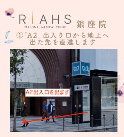 リアスクリニック銀座院アクセス①