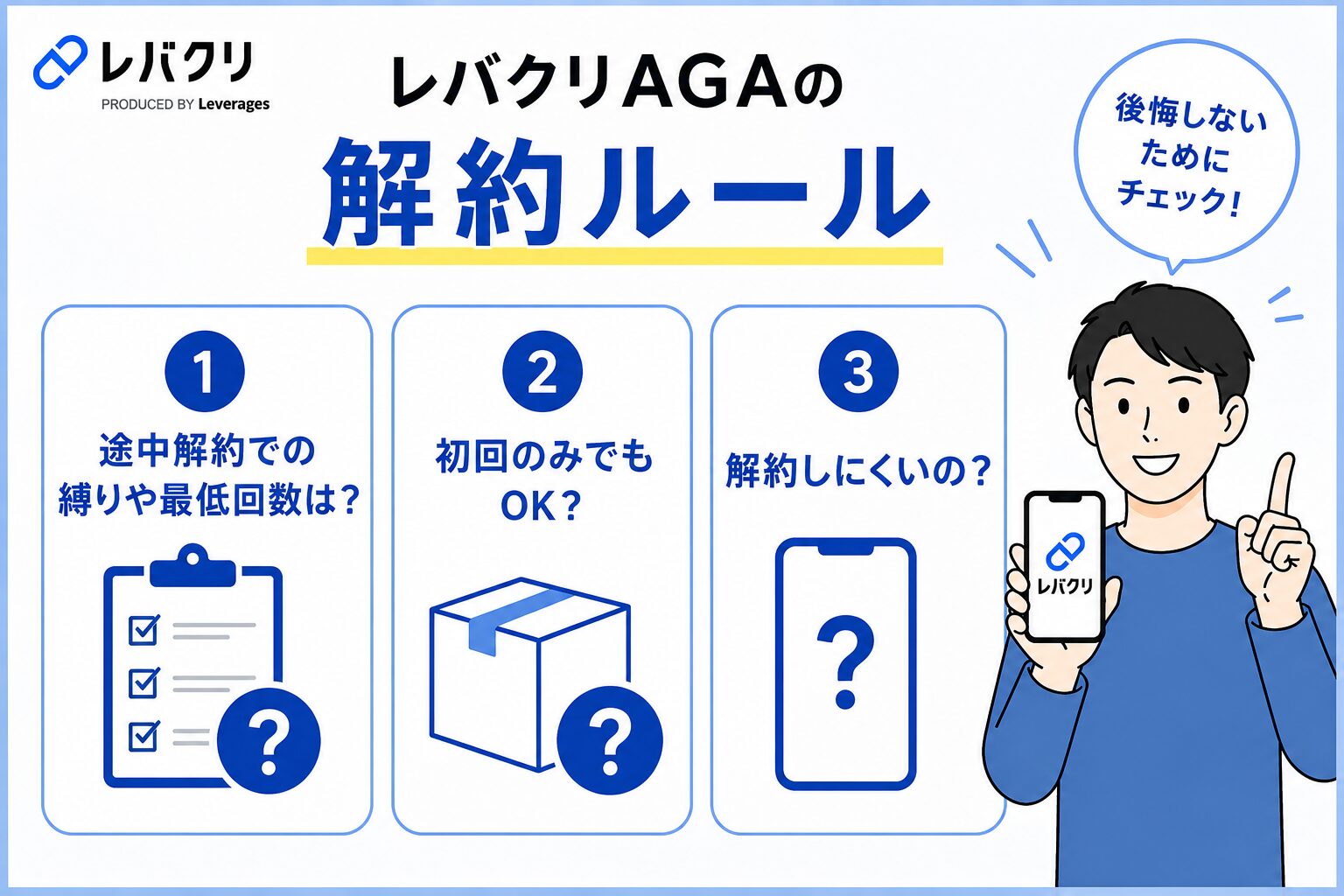 レバクリAGAの解約ルール