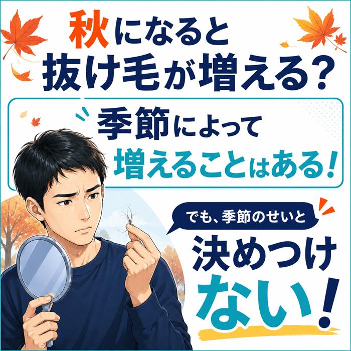 季節によって抜け毛は増える？