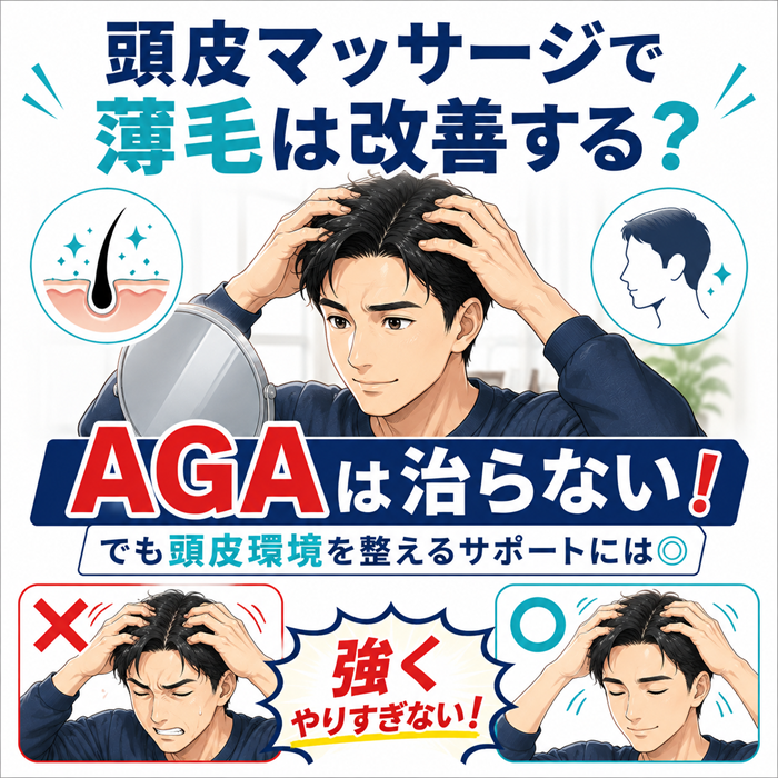 頭皮マッサージで薄毛は改善する？