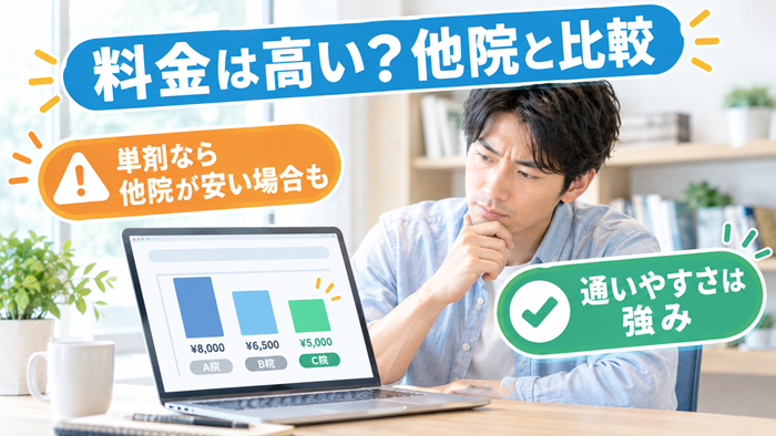 イースト駅前クリニックAGA料金比較