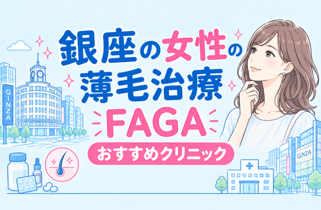 銀座の女性の薄毛治療FAGAおすすめクリニック