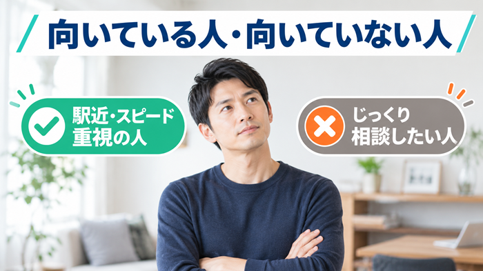 イースト駅前クリニックAGA治療向いている人・向いていない人