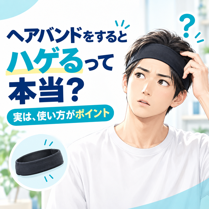 ヘアバンドではげる？