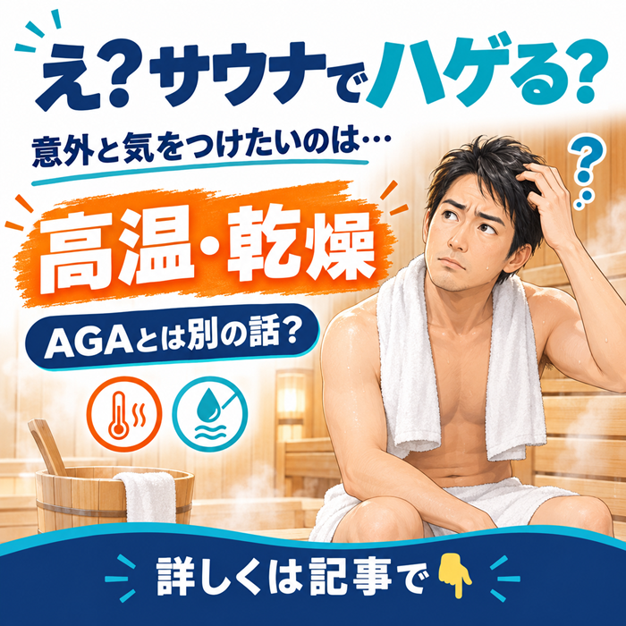 サウナでハゲる？