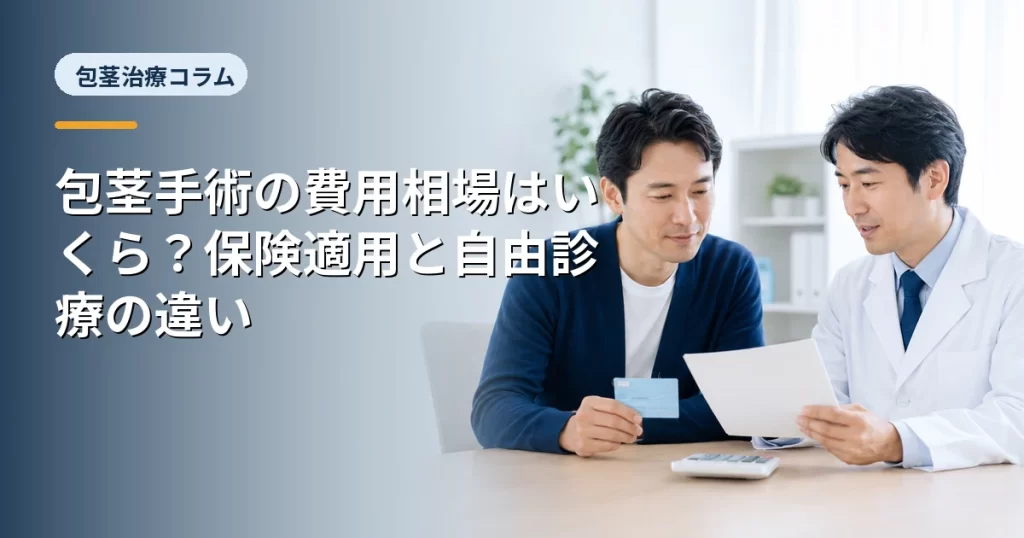 包茎手術の費用相場はいくら？保険適用と自由診療の違い